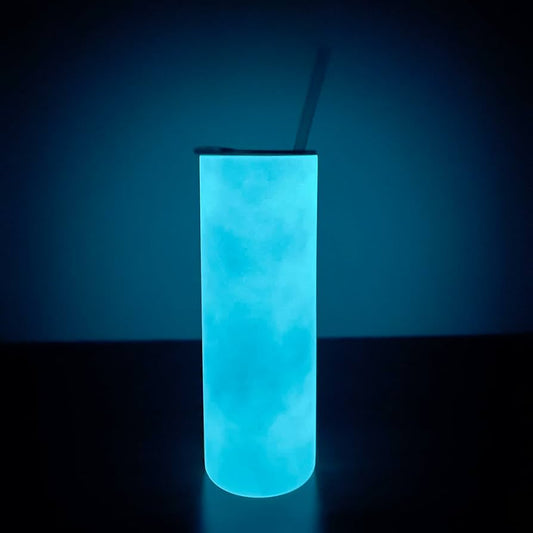 Customizable 20oz Glow-in-the-Dark Skinny Tumbler