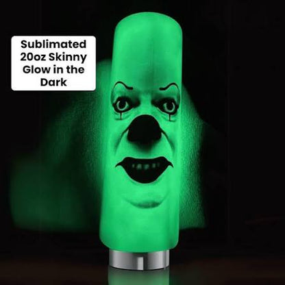 Personalized 20oz Green Glow-In-The-Dark Skinny Drinkware