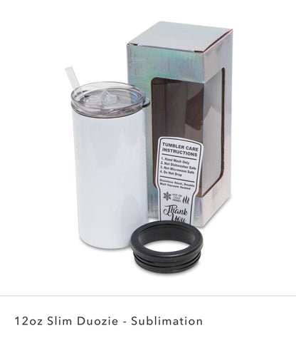 12oz Slim Duoz - Customizalbe Cup & Can Holder1