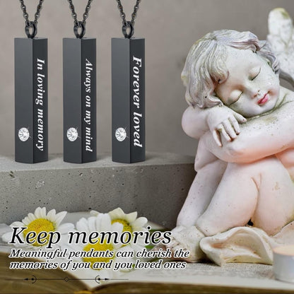 Personalized Memorial Ashes Pendant with Engraving